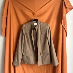 Vintage Alfred Dunner Tan Zip Up